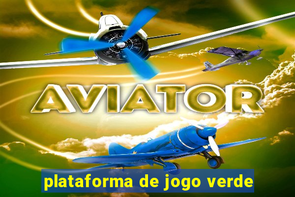 plataforma de jogo verde